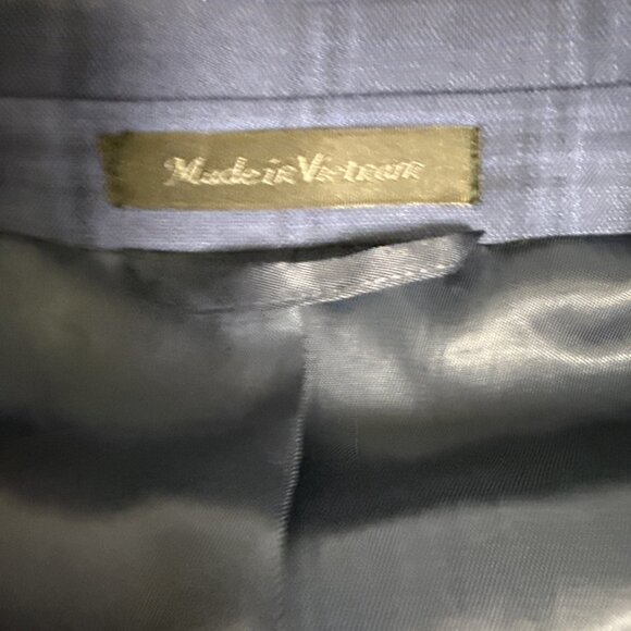 Lauren Ralph Lauren Blazer Men's 46R "Blue" Checks Pattern - Picture 4 of 11